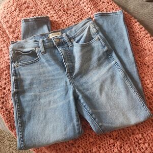 Madewell Women's Denim Skinny Jeans - Light Blue